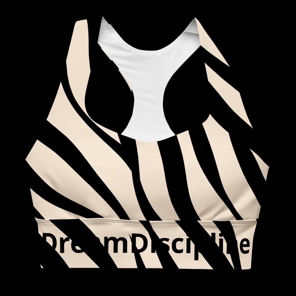 Dream Discipline Zebra Sports Bra.